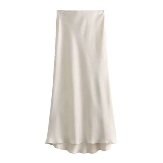 Long Satin Skirt