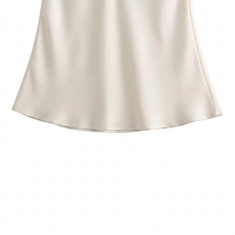 Long Satin Skirt