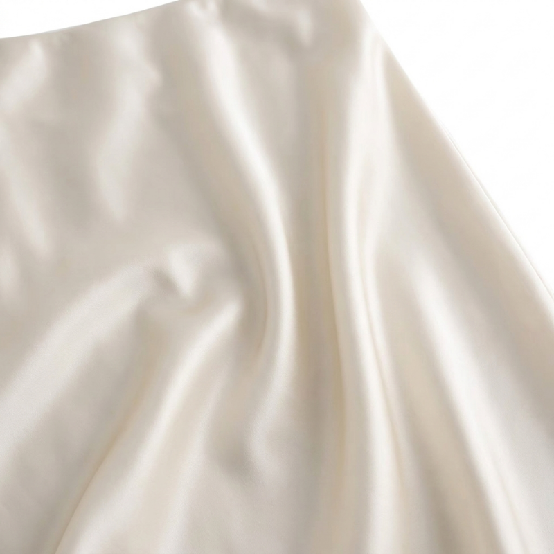 Long Satin Skirt