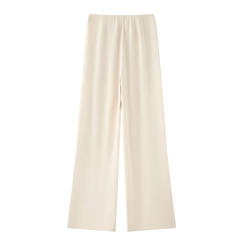 Wide Leg Satin Pants